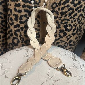 PLG braided shoulder strap only bone